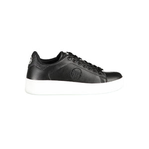 Schwarzer Polyester Sneaker