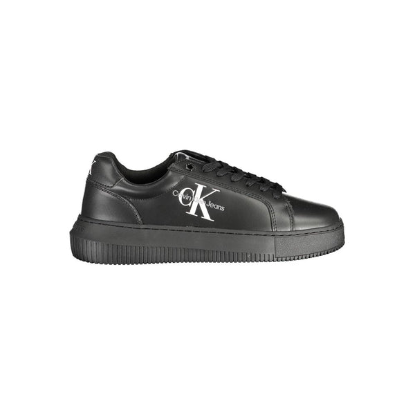 Schwarzer Polyester Sneaker