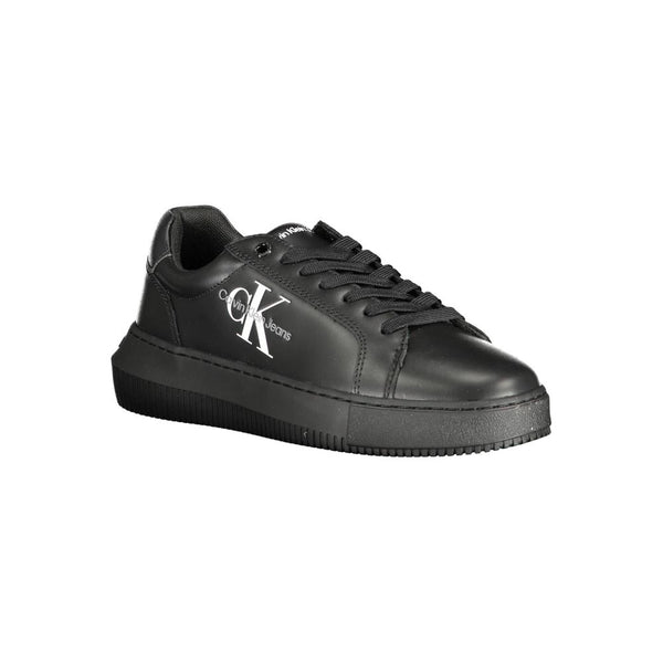 Schwarzer Polyester Sneaker