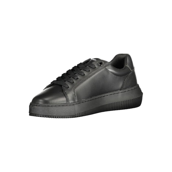 Schwarzer Polyester Sneaker