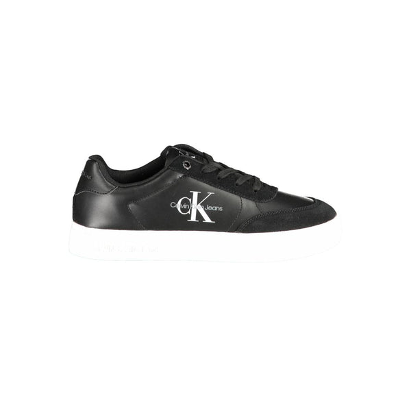 Schwarzer Polyester Sneaker