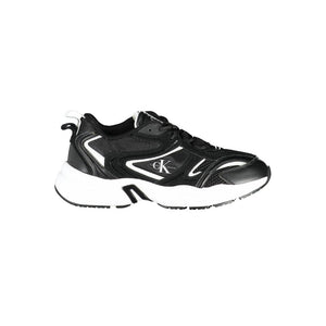 Schwarzer Polyester Sneaker