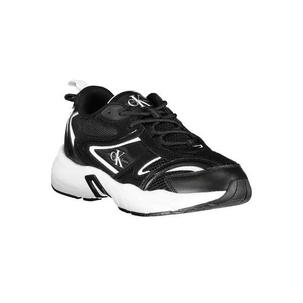 Schwarzer Polyester Sneaker