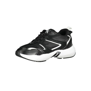 Schwarzer Polyester Sneaker
