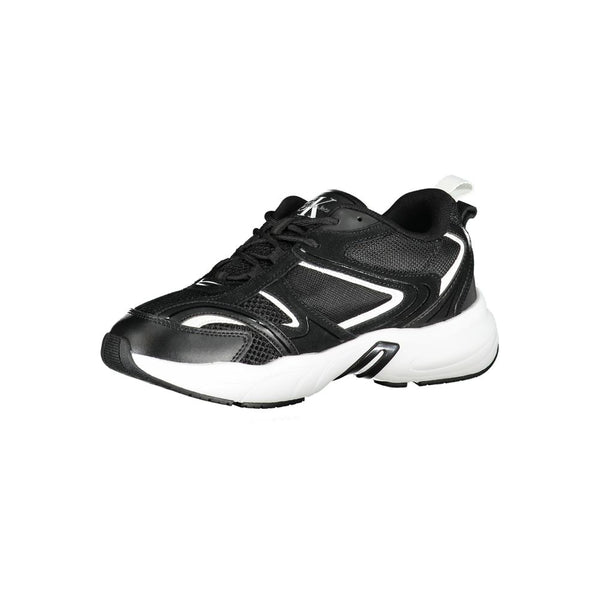Schwarzer Polyester Sneaker