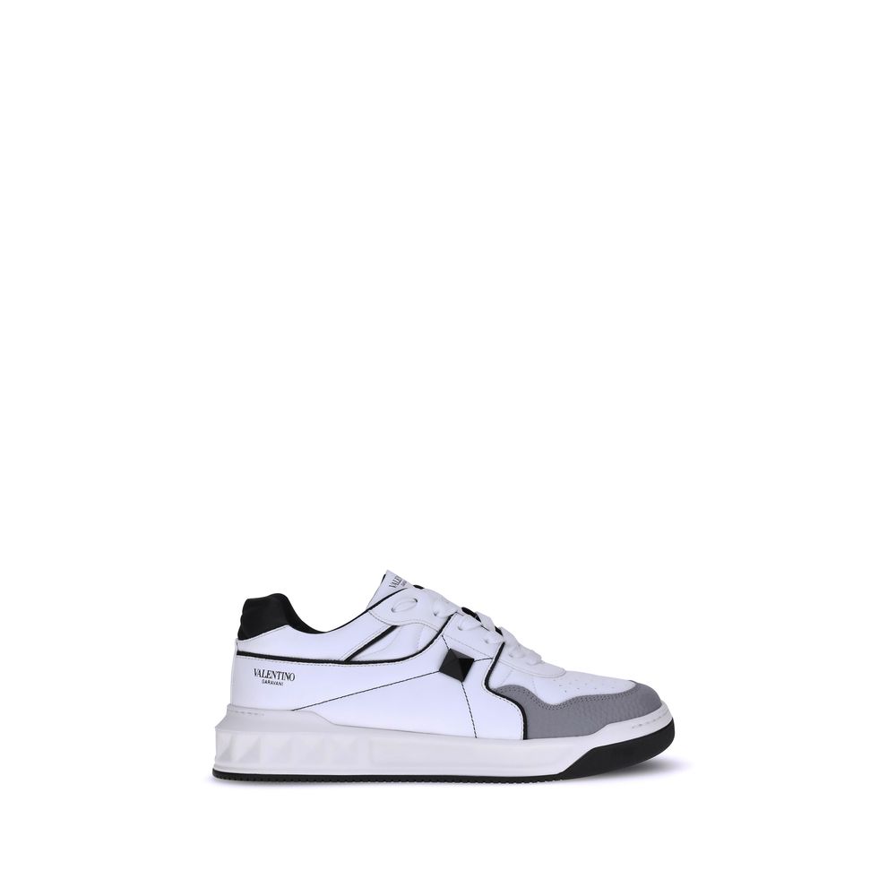 Weiße Kalbshaut Bos Taurus Sneakers mit niedrigem Schaft
