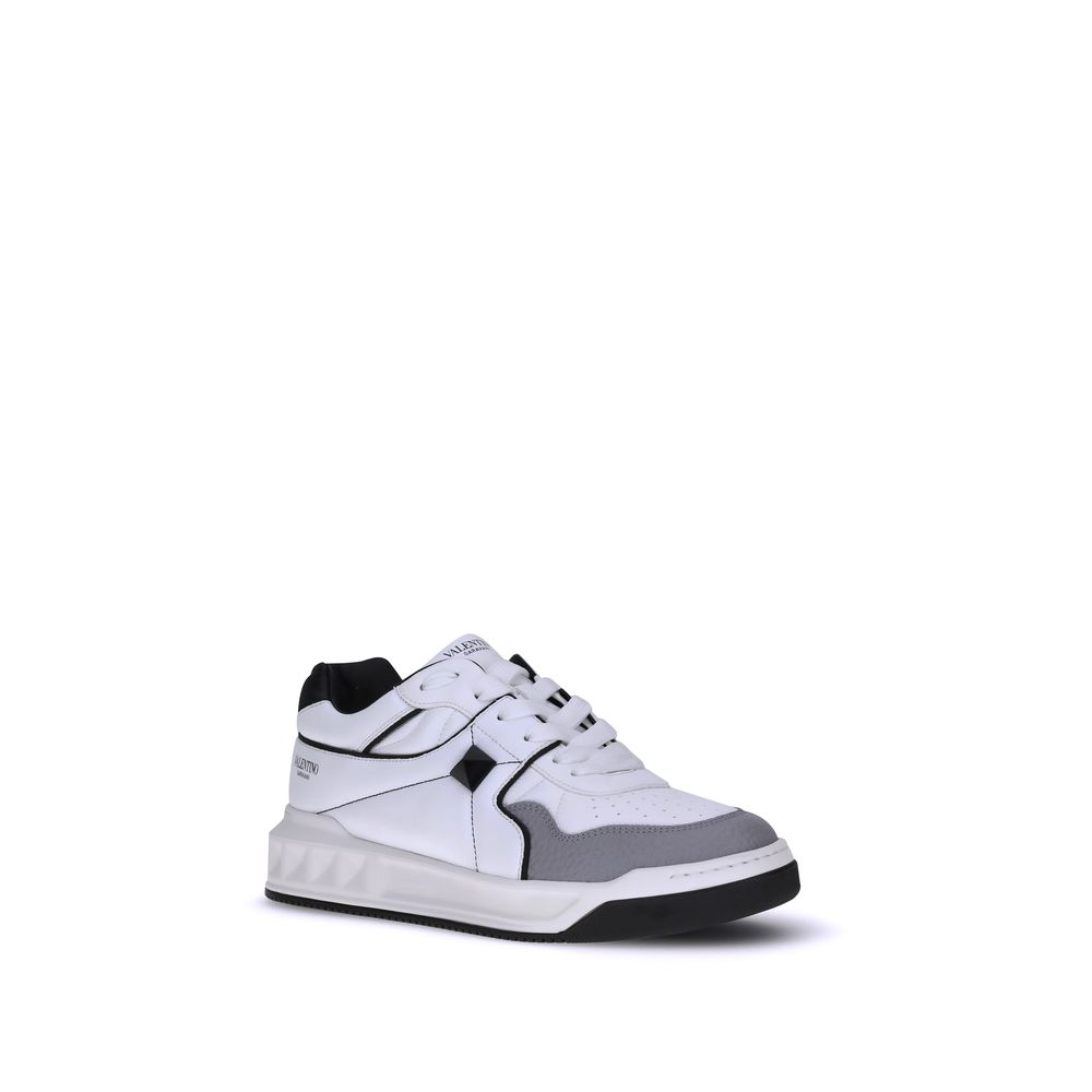 Weiße Kalbshaut Bos Taurus Sneakers mit niedrigem Schaft