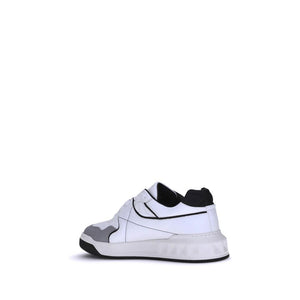Weiße Kalbshaut Bos Taurus Sneakers mit niedrigem Schaft