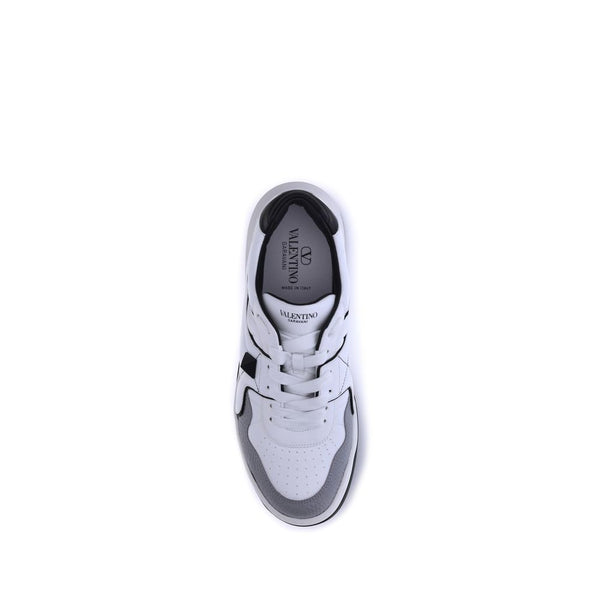 Weiße Kalbshaut Bos Taurus Sneakers mit niedrigem Schaft