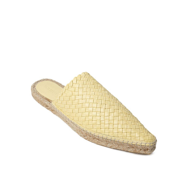 Espadrille aus gelbem Leder