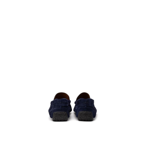 Mokassin aus blauem Leder