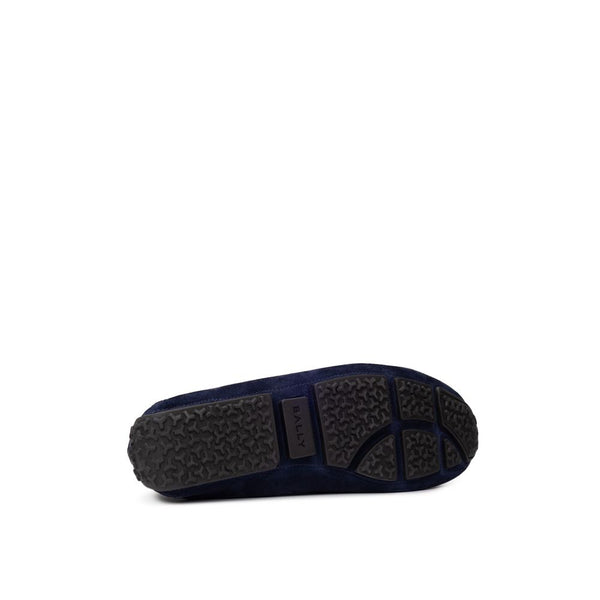 Mokassin aus blauem Leder