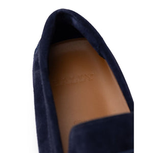 Mokassin aus blauem Leder