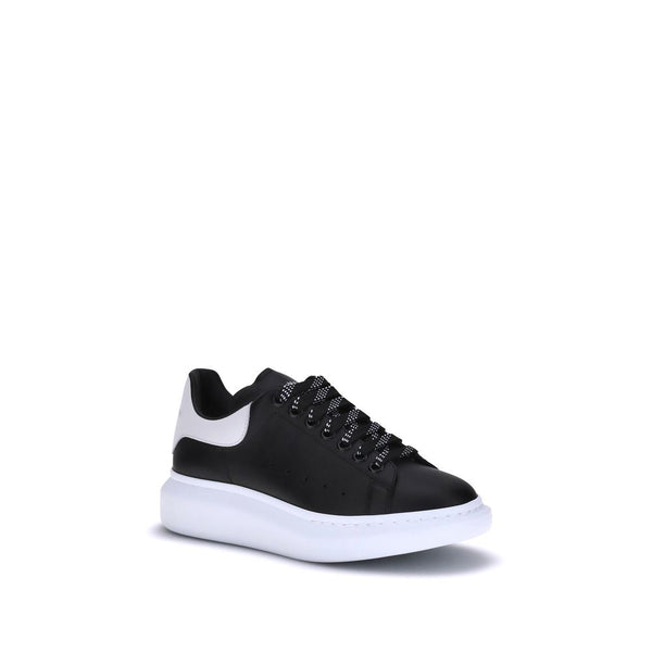 Schwarze Kalbshaut Bos Taurus Plateau-Sneaker