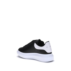 Schwarze Kalbshaut Bos Taurus Plateau-Sneaker