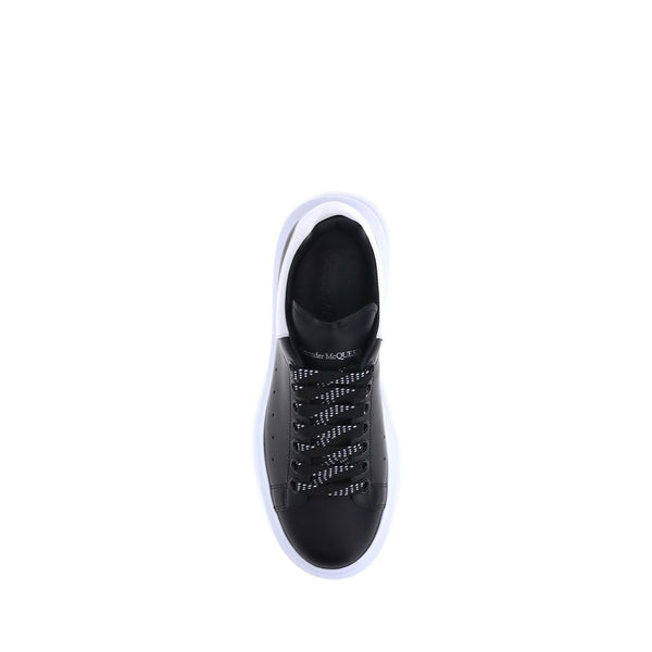 Schwarze Kalbshaut Bos Taurus Plateau-Sneaker