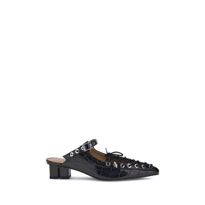 Schwarze Polyethylen-Mules