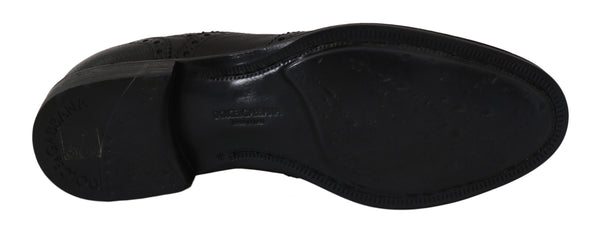 Blaue Leder Wingtip Oxford Dress Schuhe