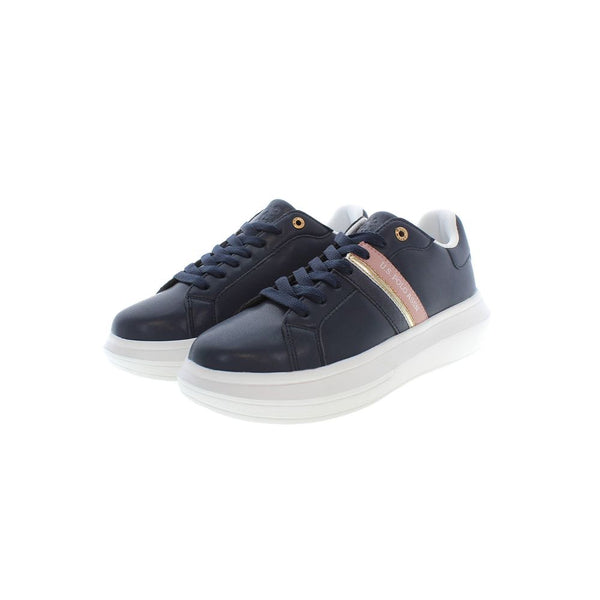 Blauer Polyester Sneaker