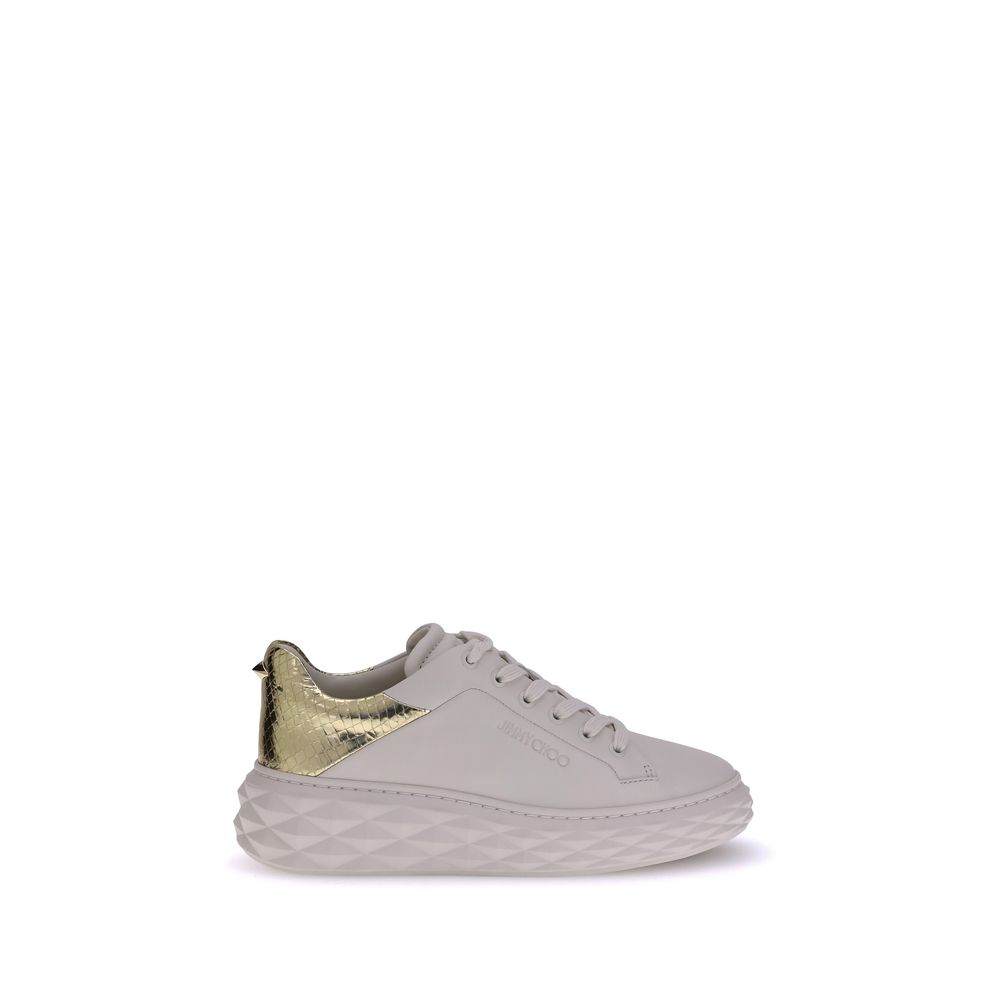 Weiße Kalbshaut Bos Taurus Chunky Sneakers