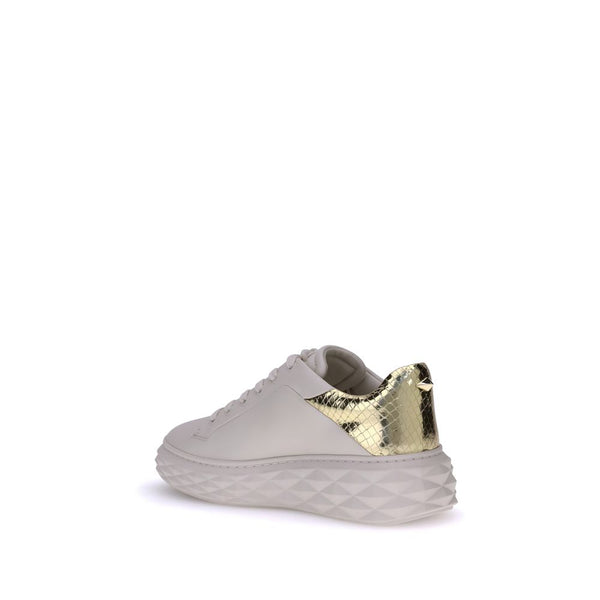 Weiße Kalbshaut Bos Taurus Chunky Sneakers