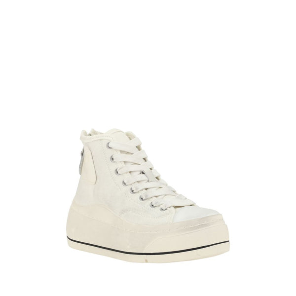 Weiße High-Top-Sneaker aus Polyethylen