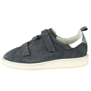Graue Kalbsleder Sneaker