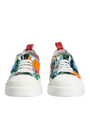 Multicolor Patchwork Low Top Sneakers Schuhe