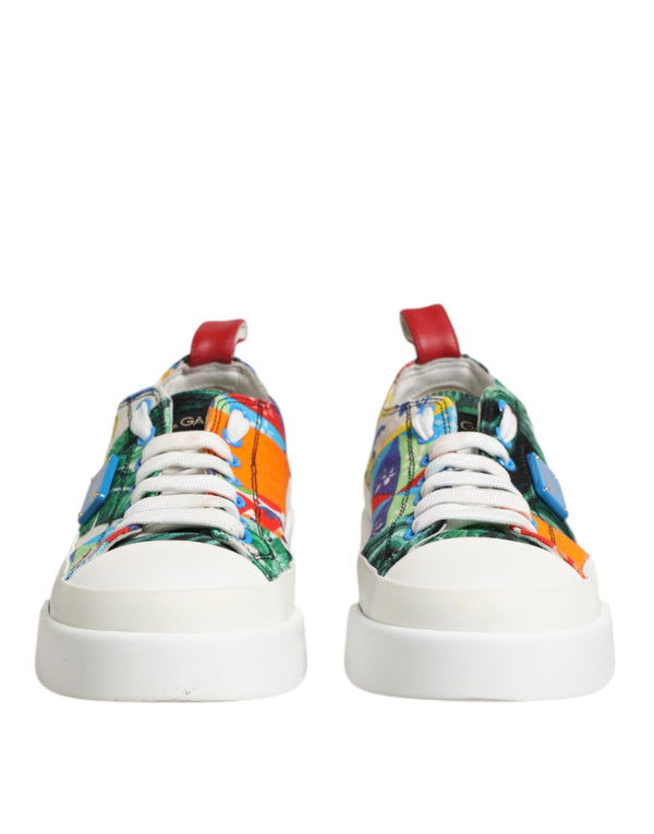 Multicolor Patchwork Low Top Sneakers Schuhe