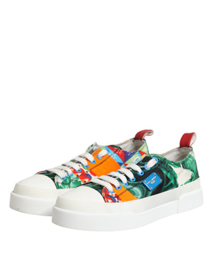 Multicolor Patchwork Low Top Sneakers Schuhe