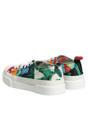 Multicolor Patchwork Low Top Sneakers Schuhe
