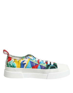 Multicolor Patchwork Low Top Sneakers Schuhe