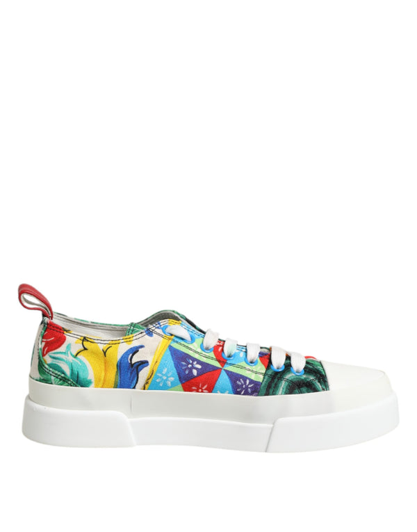 Multicolor Patchwork Low Top Sneakers Schuhe