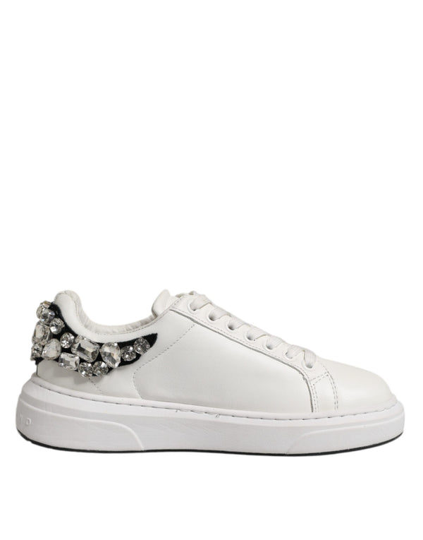 Weiß Strass verschönert Turnschuhe Schuhe