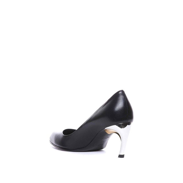 Schwarze High-Heel-Pumps aus Lammleder