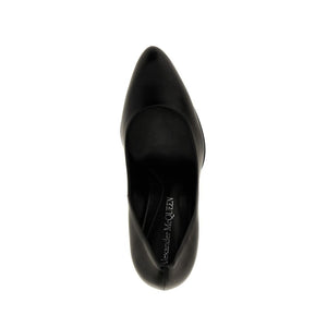 Schwarze High-Heel-Pumps aus Lammleder