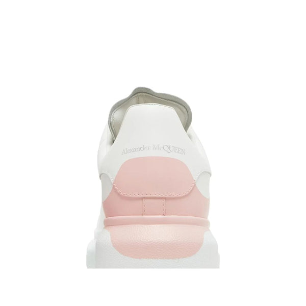 Weiße Kalbshaut-Sneaker mit klobiger Sohle