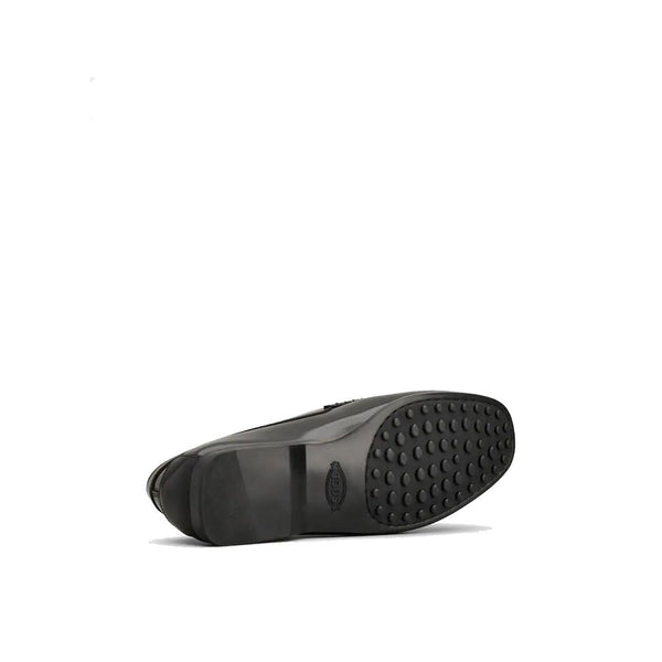 Schwarze Loafer aus Kalbsleder zum Hineinschlüpfen