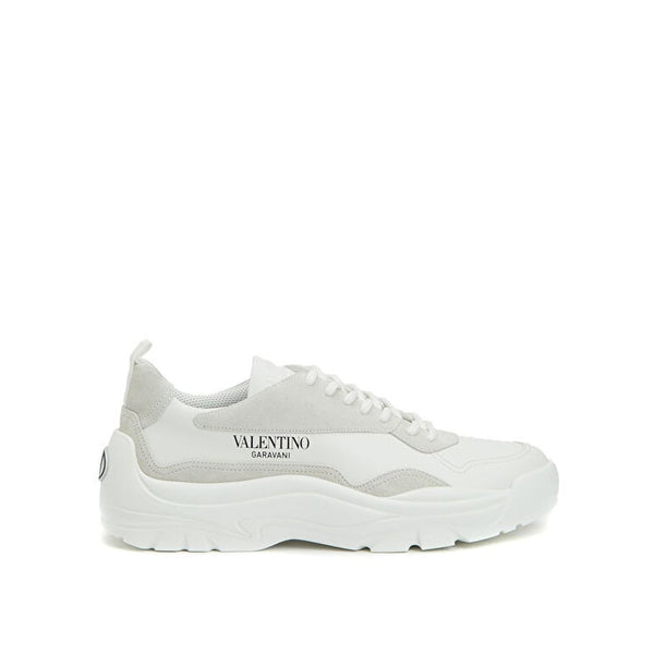 Weiße Sneakers aus Leder mit niedrigem Schaft