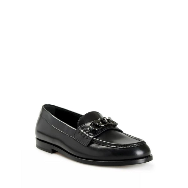 Elegante schwarze Lederslipper