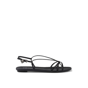Schwarze Sandalen aus Kalbsleder