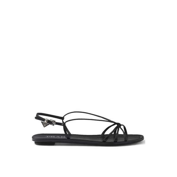 Schwarze Sandalen aus Kalbsleder