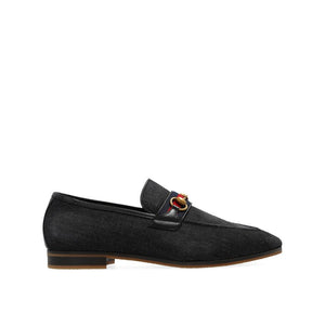 Elegante Schwarze Stoff-Loafer zum Hineinschlüpfen