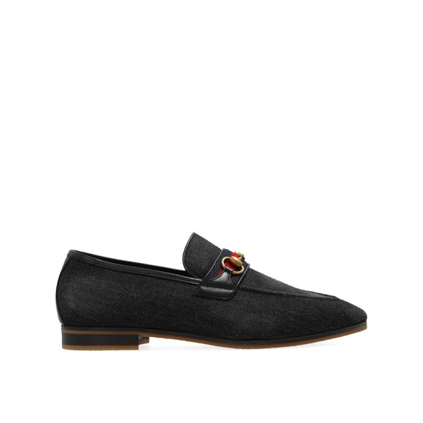 Elegante Schwarze Stoff-Loafer zum Hineinschlüpfen