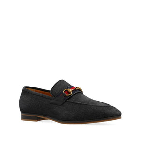 Elegante Schwarze Stoff-Loafer zum Hineinschlüpfen