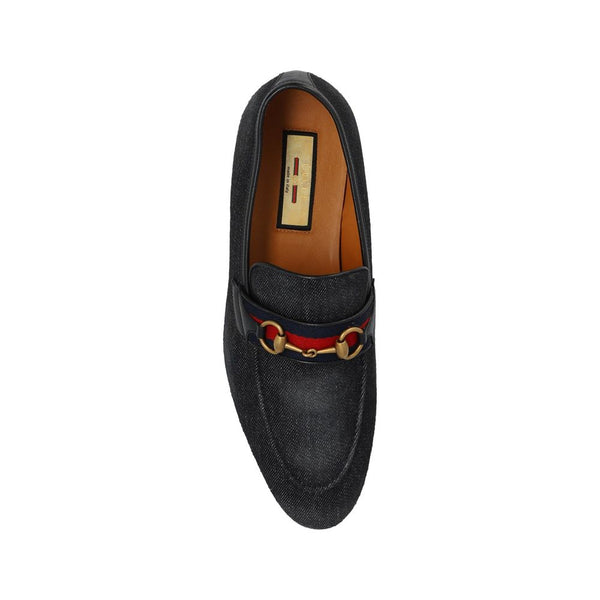 Elegante Schwarze Stoff-Loafer zum Hineinschlüpfen