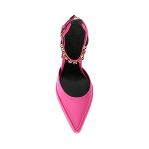 Bunte Satin-Plateau-Pumps