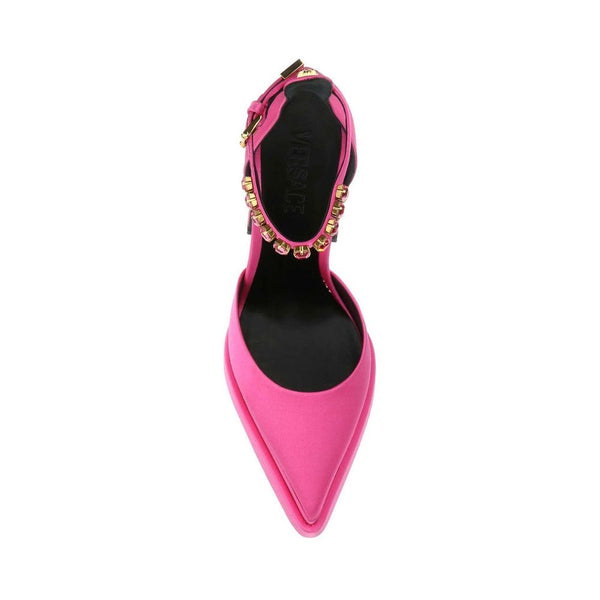 Bunte Satin-Plateau-Pumps