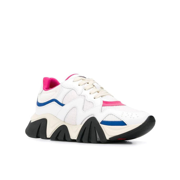 Weiße Chunky-Sneaker aus Leder