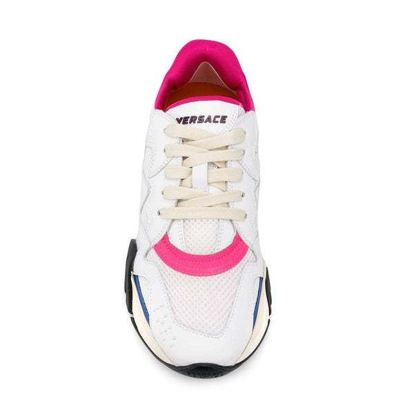 Weiße Chunky-Sneaker aus Leder